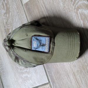 American Eagle Nice Headlights Camo Distressed Y2K Trucker Hat